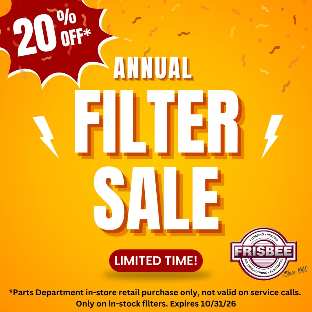 Annual 20 percent off filter sale ends oct 31st 2026